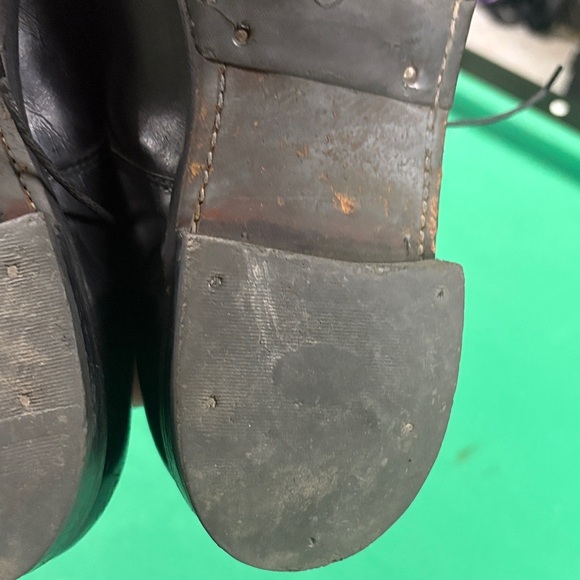 Classic Black Leather Men's Shoes vintage , handmade - Picture 10 of 11